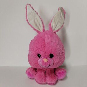 Pink Rabbit Plush 14 Inch Sitting Stuffed Animal Toy‎ Impact Sweet Face
